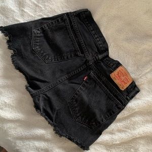 Vintage Levi’s Black Denim Cutoffs